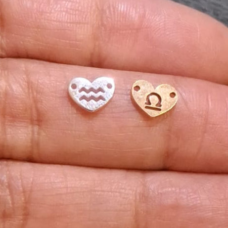 Zodiac Heart Connectors