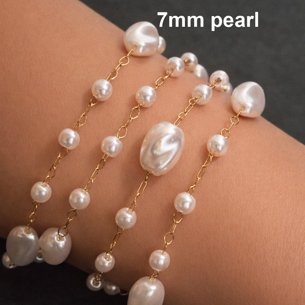 3+1 Imitation Pearl Chain