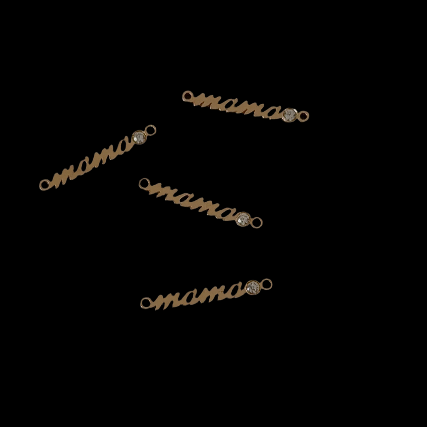 "Mama" Zircon Stone Connectors