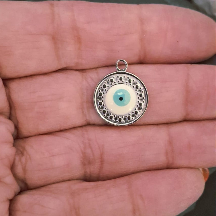 Evil Eye Round Pendant