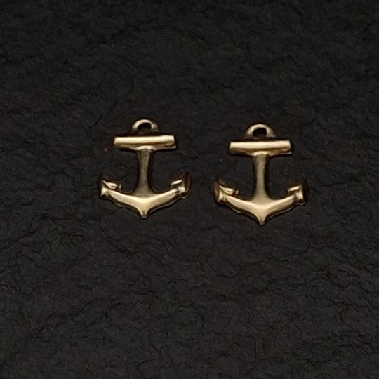 14k gold filled anchor charm for jewellery making – SSAV Wholesale