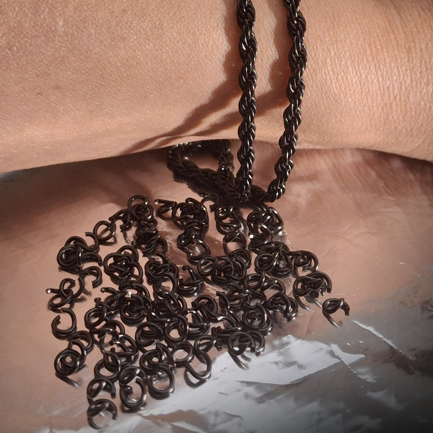 Black Jump Rings stainless steel high quality for permanent jewelry SSAV