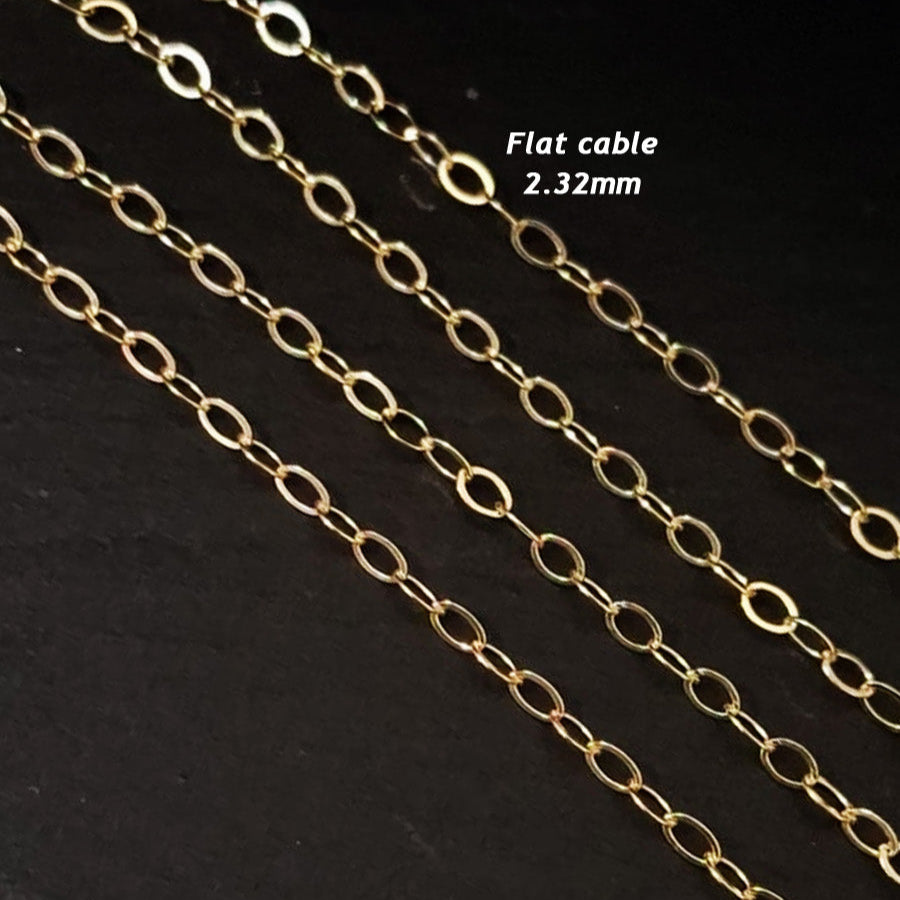 Large Cable Chains Unfinished Uncut for Permanent Jewellery
