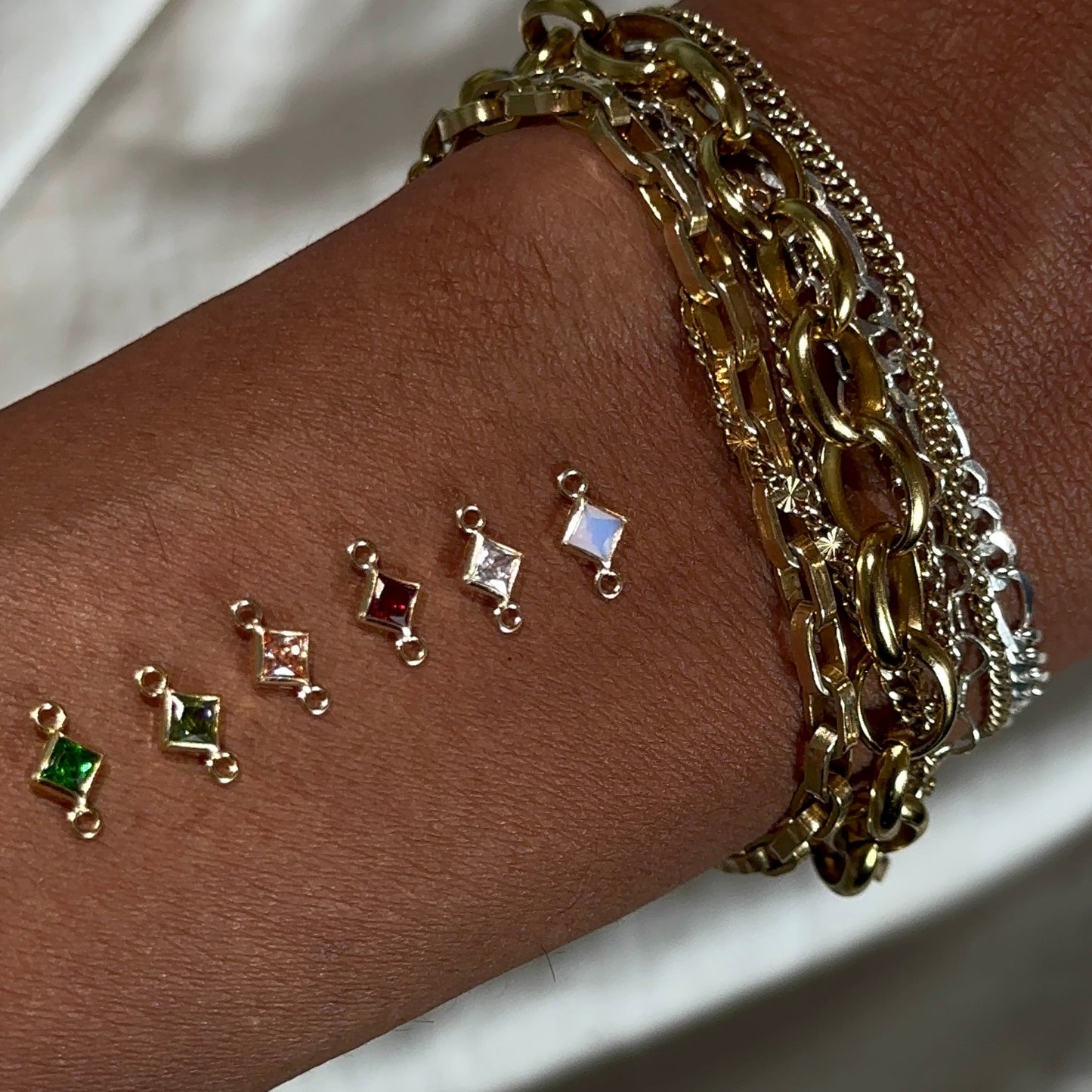 Rhombus Gemstone Connectors