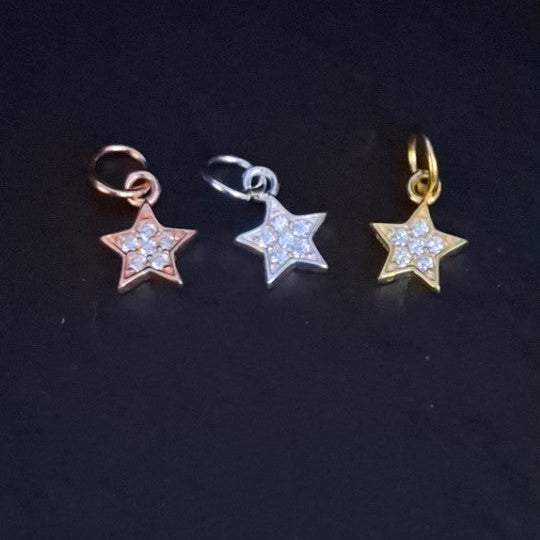 Solid Star Zircon Pendant