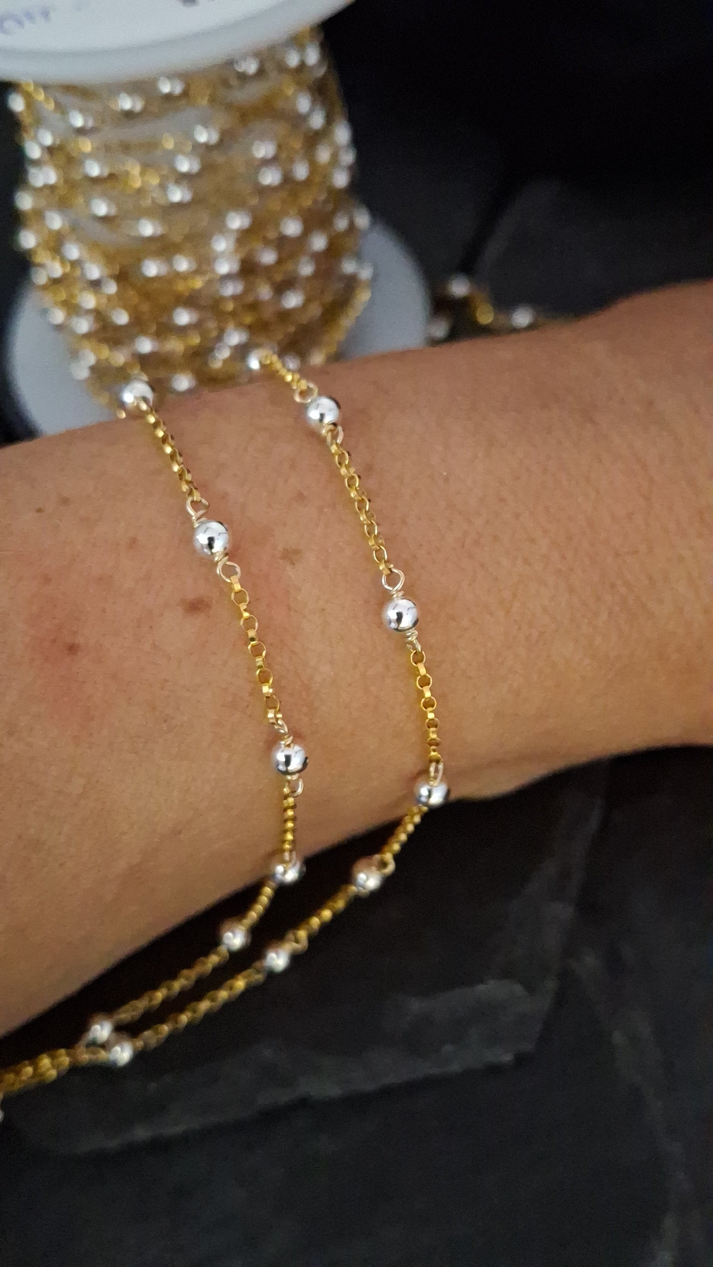 Mixed Metal Ball Chains
