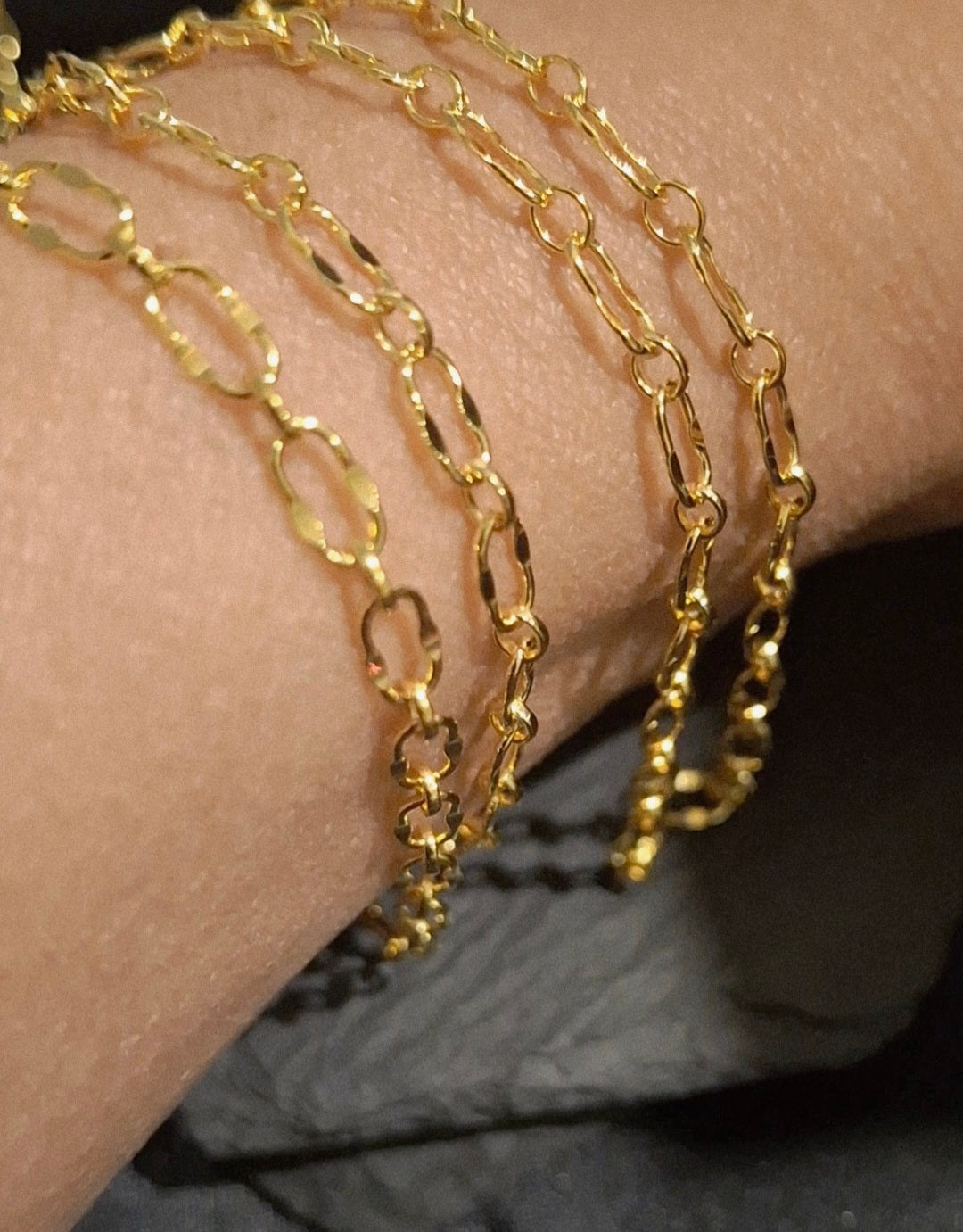 Packaging and presentation of The Dapped Lip Chain 3.6mm ready for wholesale distribution