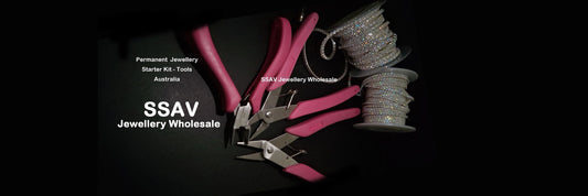 Close up of a jewellery plier and cutter starter kit