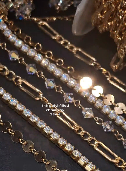Shop gold filled chains for permanent jewellery – SSAV Jewellery Wholesale