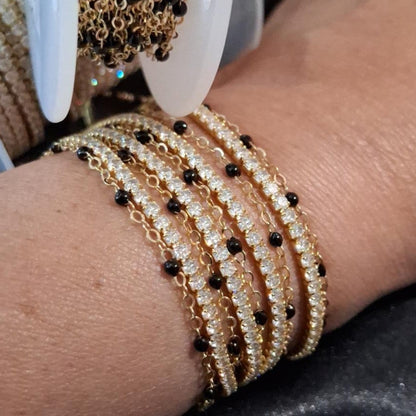 Enamel Bead Chains - 14k Gold Filled and Sterling Silver