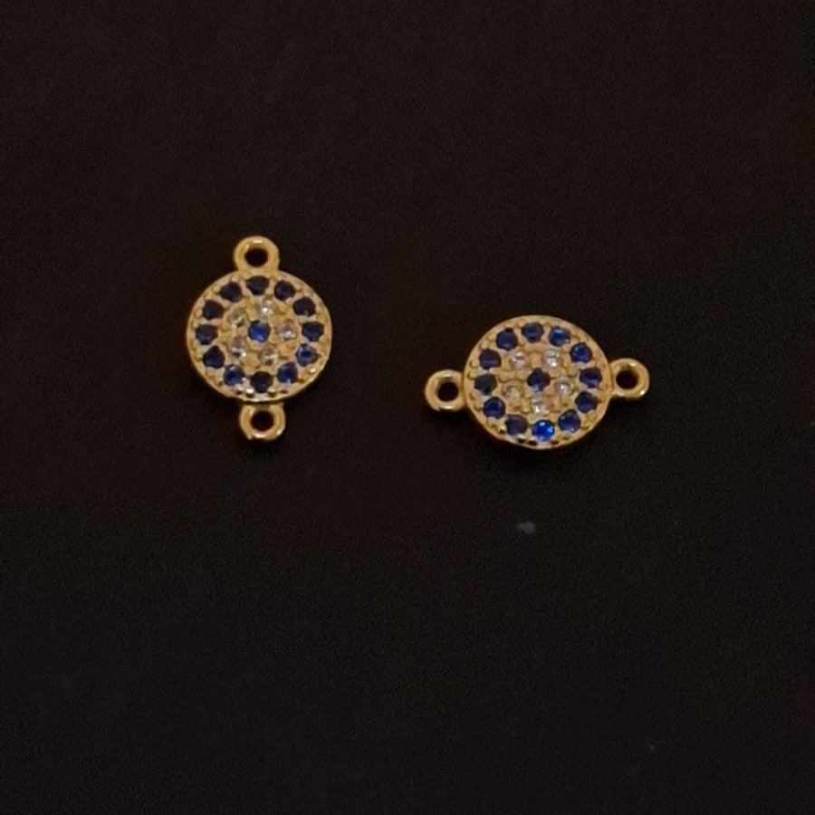 Evil Eye Zircon Cluster Connector