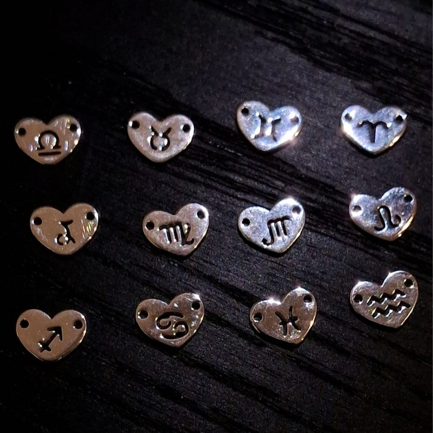 Zodiac Heart Connectors