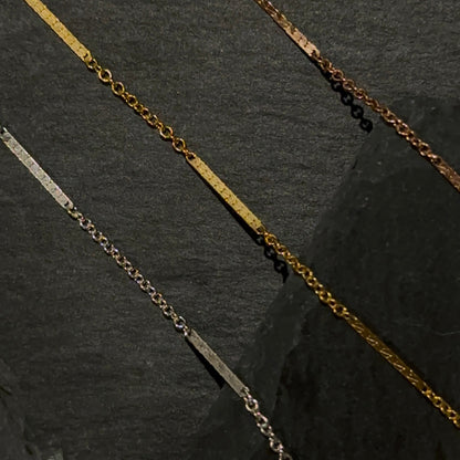 Dapped Long Bar Chain