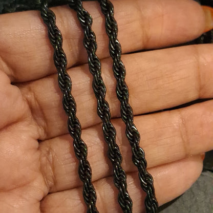 Black Rope Chain