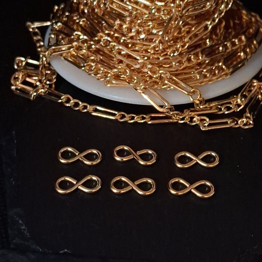 Smooth Infinity Ring Connectors