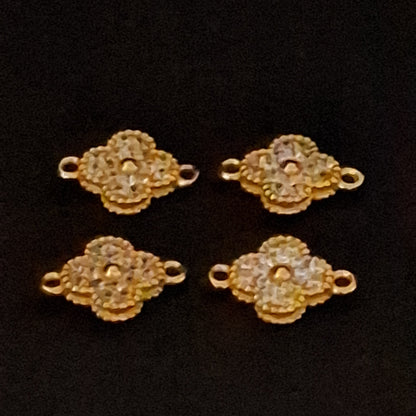 Dainty Clover Zircon Connector