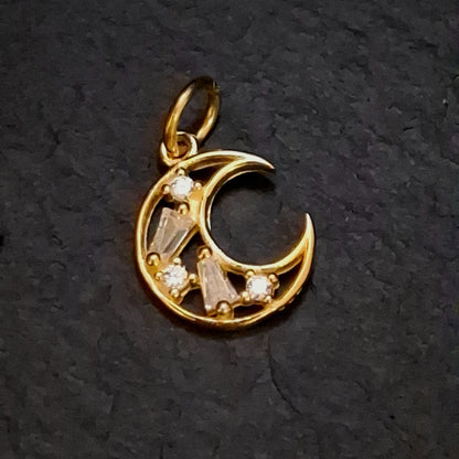 Moon Zircon Pendant