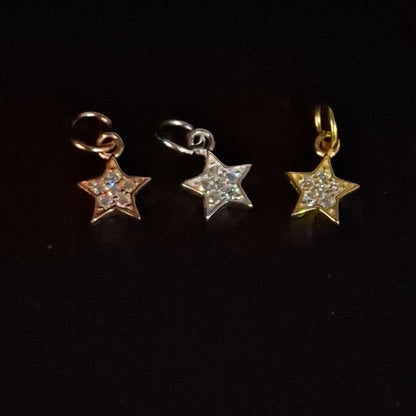 Solid Star Zircon Pendant