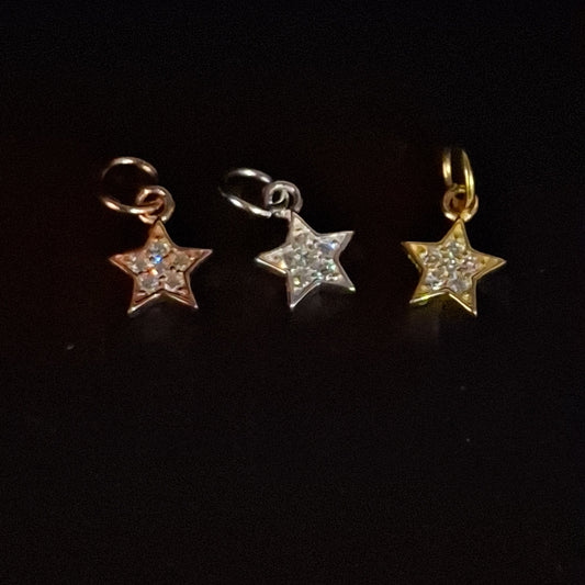 Solid Star Zircon Pendant