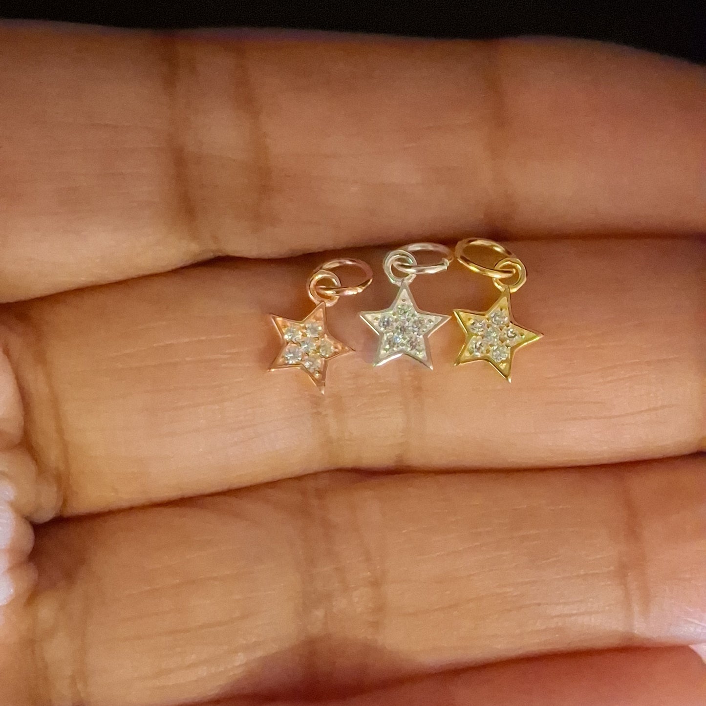 Solid Star Zircon Pendant