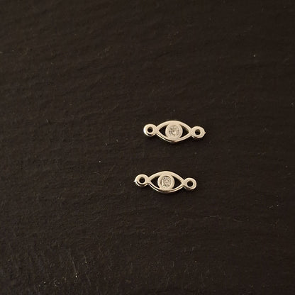 Evil Eye Solitaire Zircon Connector
