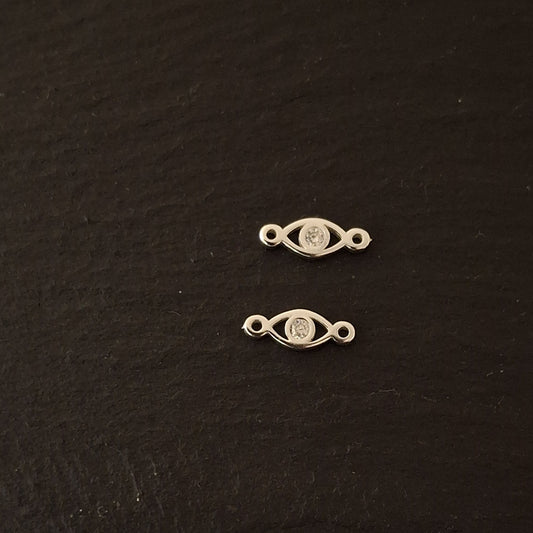 Evil Eye Solitaire Zircon Connector