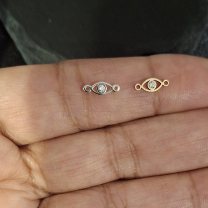 Evil Eye Solitaire Zircon Connector