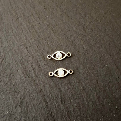 Evil Eye Solitaire Zircon Connector