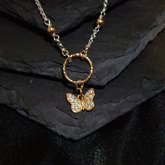 Butterfly Cluster Zircon Pendant