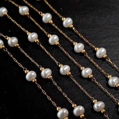 Imitation Round Pearl Chain