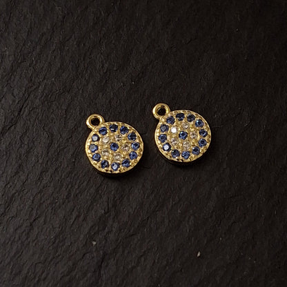 Evil Eye Zircon Cluster Pendant