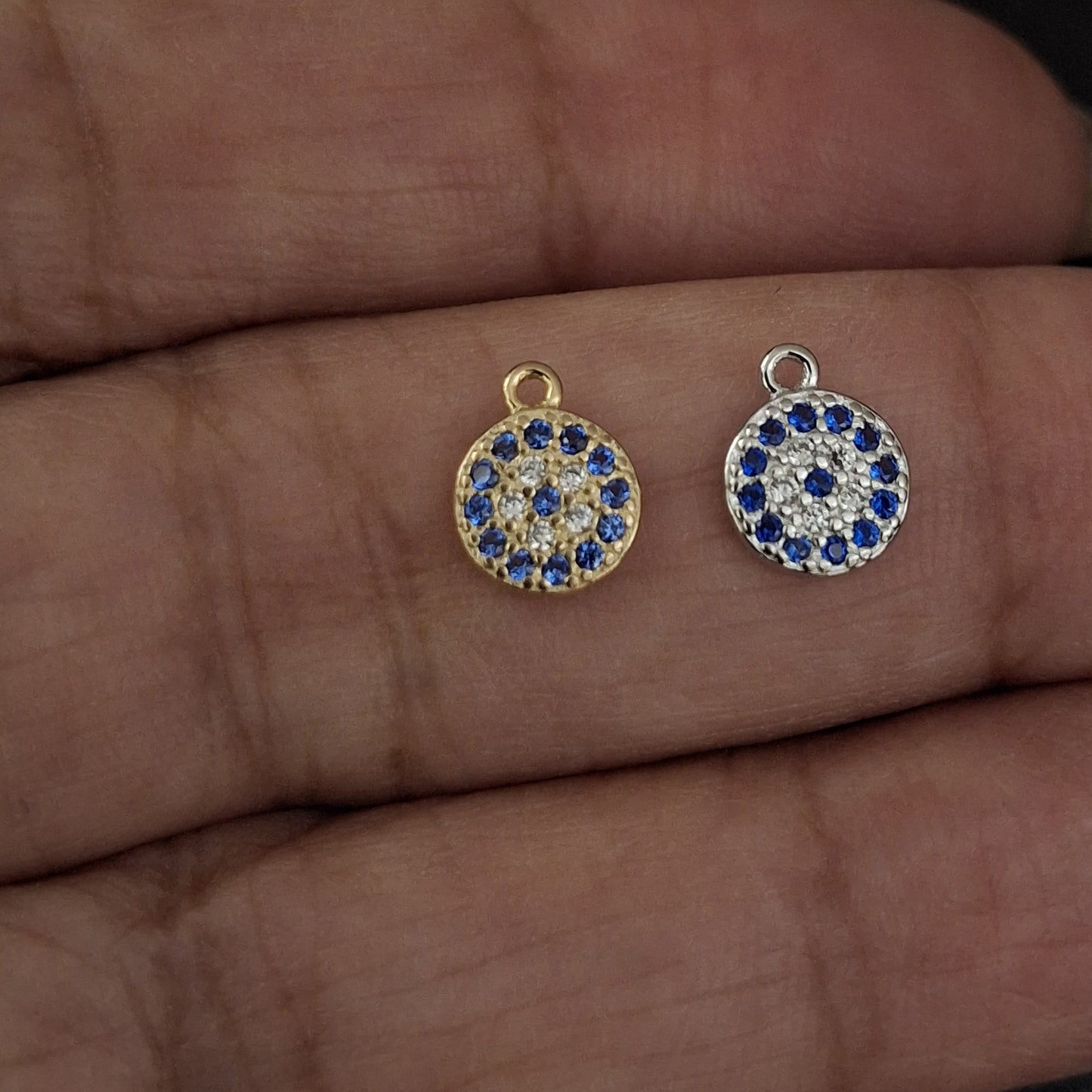 Evil Eye Zircon Cluster Pendant