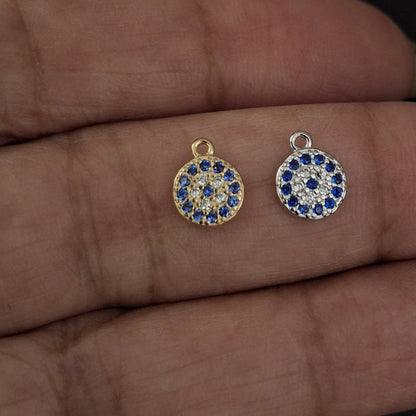 Evil Eye Zircon Cluster Pendant