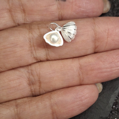 Pearl in Clamshell Pendant
