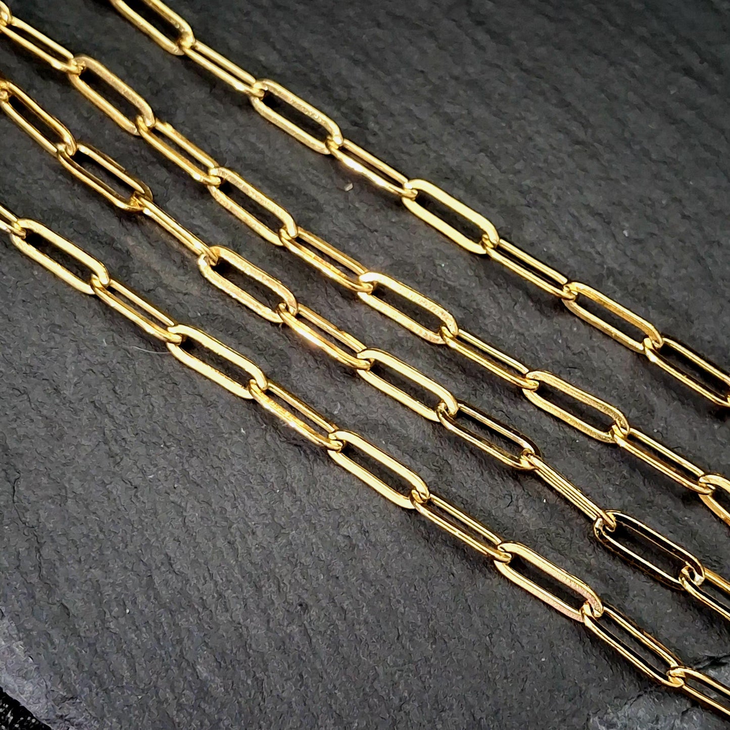Paperclip Chain - PVD Plated Stainless Steel