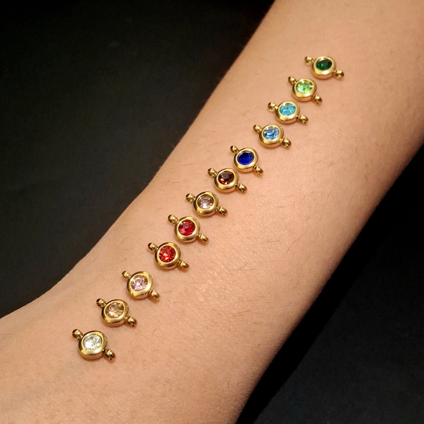 Gemstone Connectors - Stainless Steel