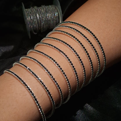 Black Stone Tennis Chain