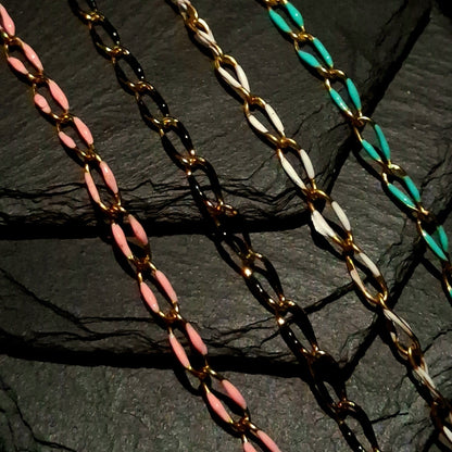 Enamel Lip Chain