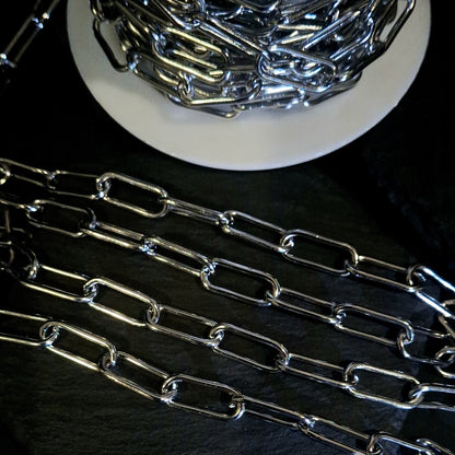 Large Paperclip Chain - Stainless Steel