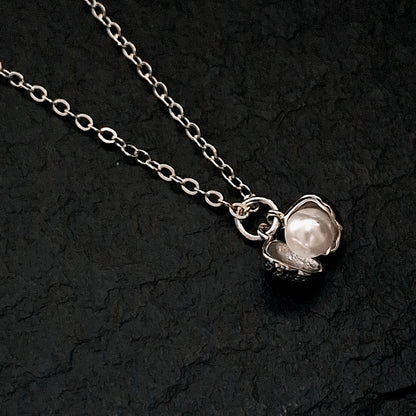 Pearl In Shell - Finished Necklace