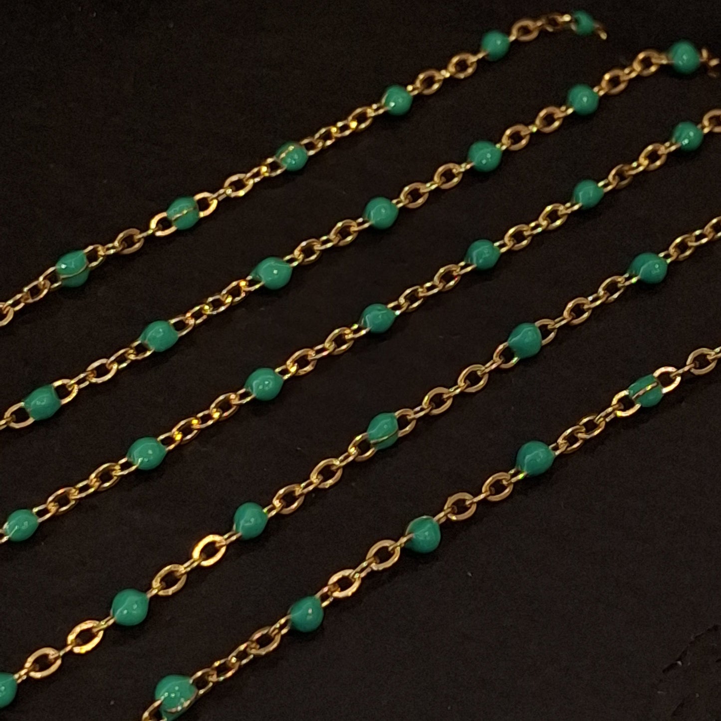 Large Enamel Bead Chain