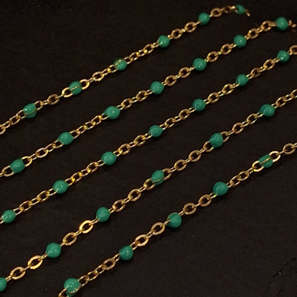 Large Enamel Bead Chain