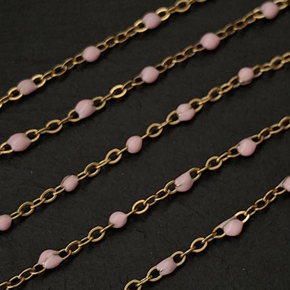 Large Enamel Bead Chain
