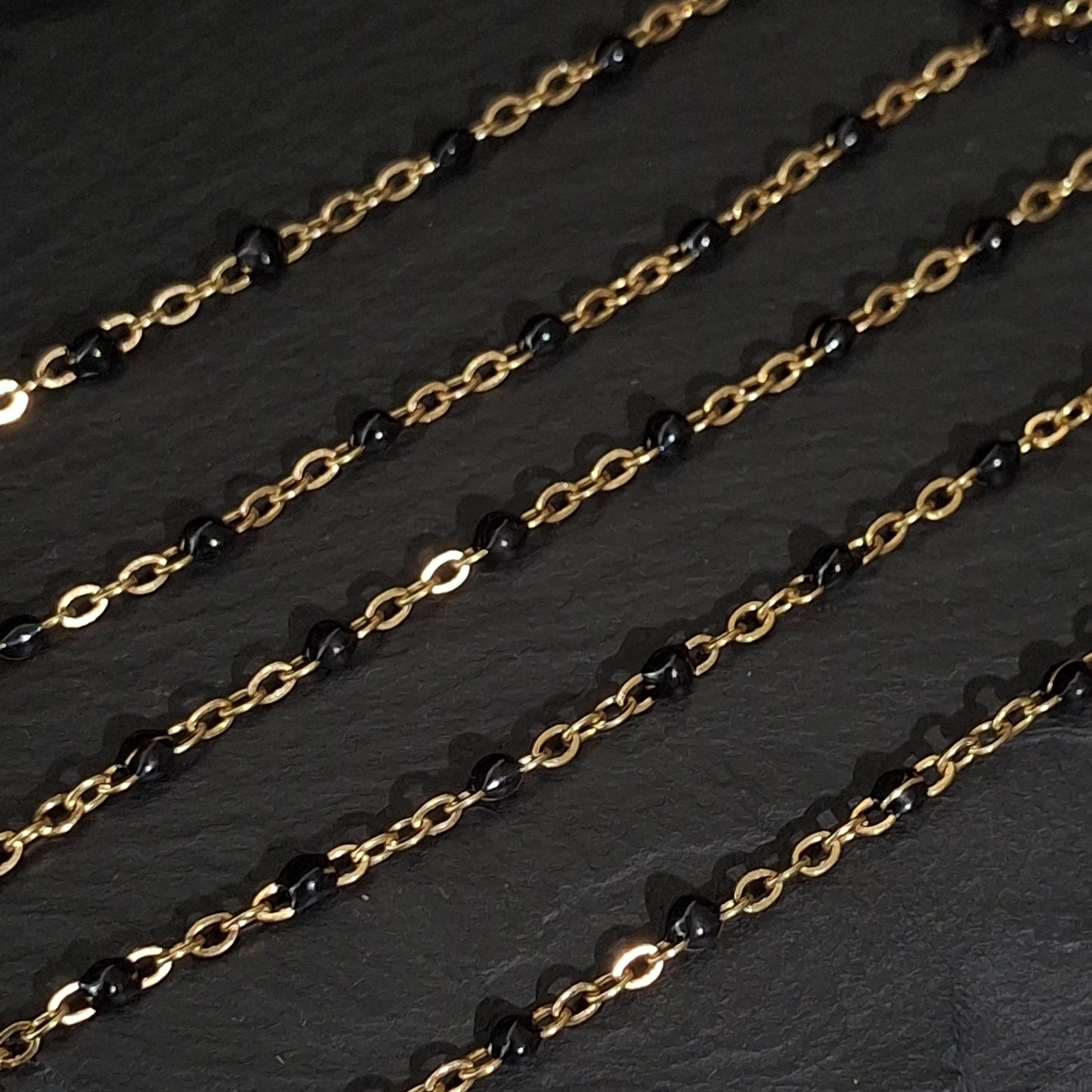 Large Enamel Bead Chain