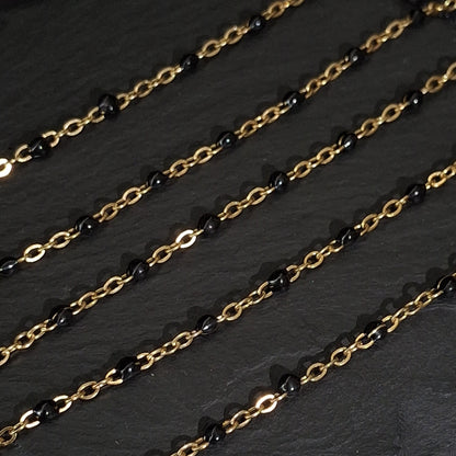 Large Enamel Bead Chain