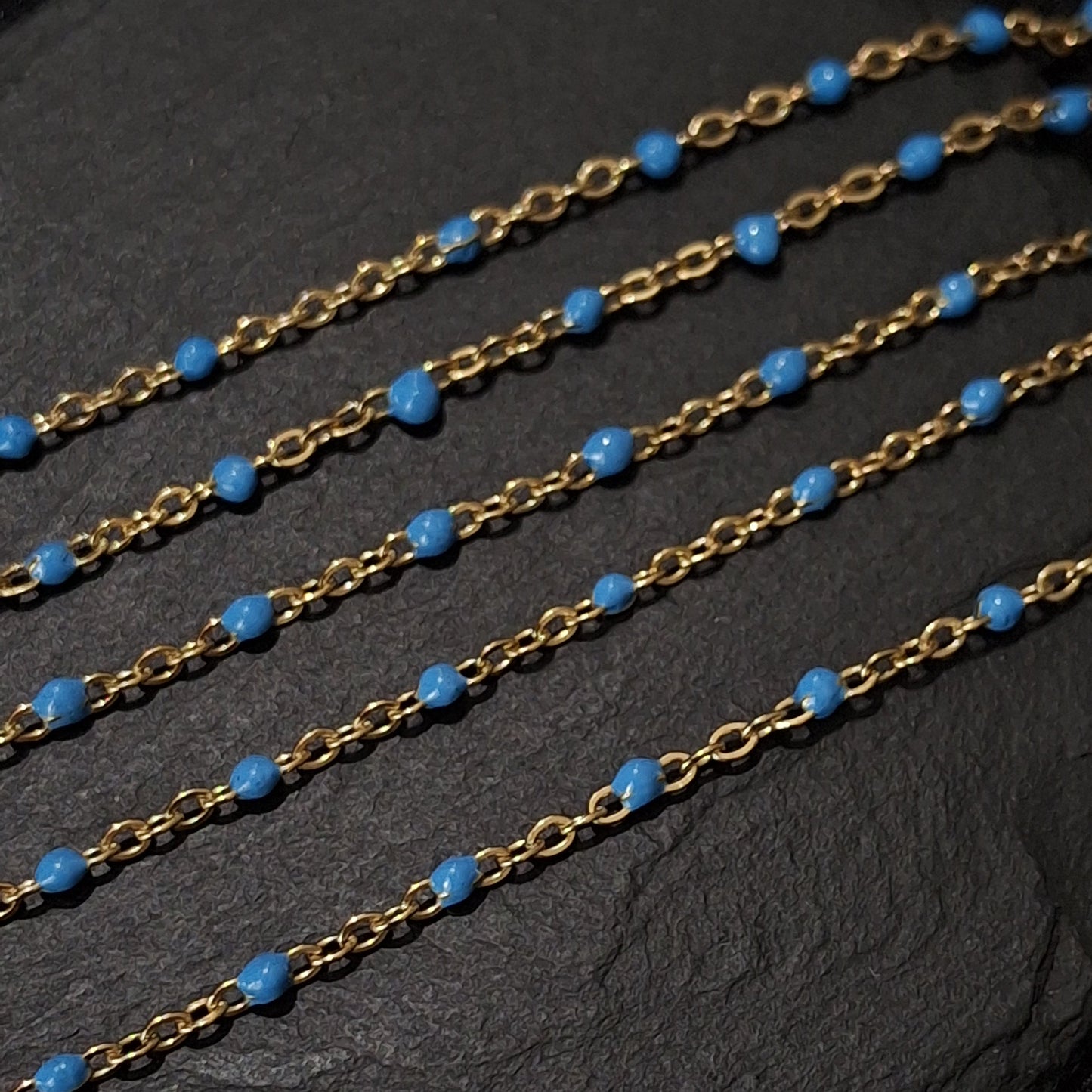 Large Enamel Bead Chain