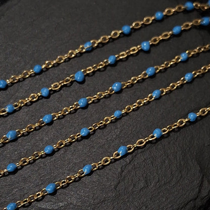Large Enamel Bead Chain