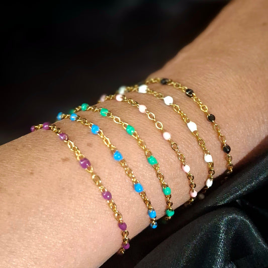 Large Enamel Bead Chain