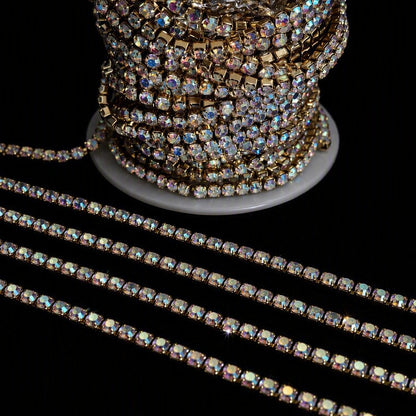 3mm Coloured Stone Tennis Chain - 18k PVD Plated Stainless Steel