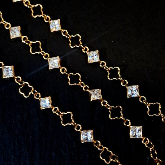 Clover Ring and Diamond Chain